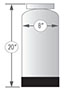 Culligan® 4,500 Gallon (gal) Capacity (Grains) Portable Exchange Deionizer (PEDI) System