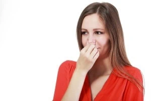 A rotten-egg smell in your water may be strongest right after turning the water on, as heat forces the gas out of the water and into the air